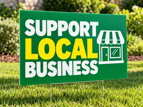 12 × 18″ custom printed yard sign