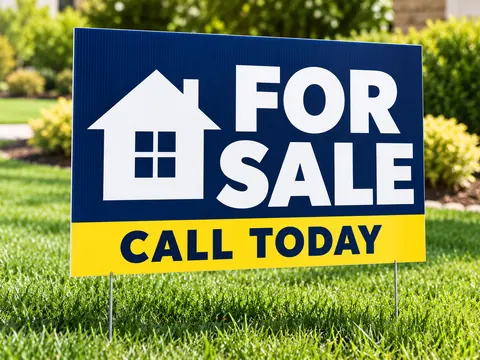 18 × 24″ custom printed yard sign